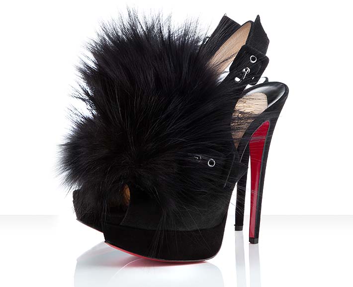 Christian louboutin deer fur hot sale heels